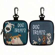 PETSIN 1pc Zippered Dog Treat Pouch - Portable Polyester Pet Snack Bag Suitable For Outdoor Activities And Walking, Available In Black, Red, Purple, Blue, Suitable For Dog Owners And Trainers To Carry Pet Treats, Dog Accessories, Dog Snack Bag, Dog Toys, Dog Walking Bag, Dog Snack Storage - Multicolor - View 14