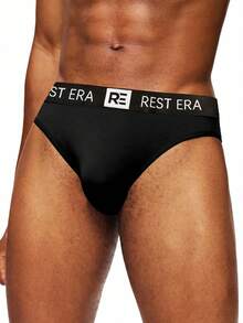 Rest Era 5条装男士字母印花三角裤 - 彩色 - 查看 3
