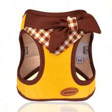 PETSIN Luxury Plaid Bow Design Dog & Cat Harness | 3D Ergonomic Breathable Air Mesh Vest | Soft Adjustable No-Pull Pet Vest For Small Dogs Cats, Comfortable Secure Fit For Daily Walks & Fashion Photos - Multicolor - View 23