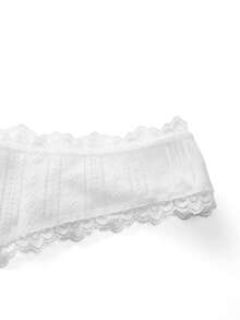 Ocili 5 chiếc/gói Quần lót cotton viền ren tối giản - Nhiều màu - Xem 11