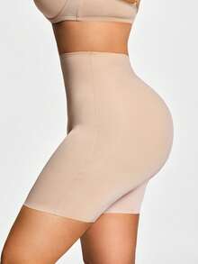 SHAPORA Plus Size High Waist Seamless Body Shaper - Apricot - View 6