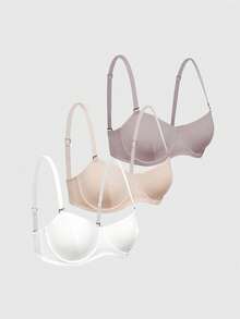 SHAPORA Set de 3 sujetadores con aros para mujer - Multicolor - Ver 17
