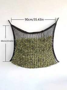 1pc Durable Slow-Feed Hay Net, Suitable For Horses And Goats - Easy To Fill, Large Opening Design - Black And White Color Scheme, Small Mesh Holes - Multicolor - View 10