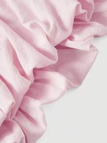 SHEIN MOD Top de mujer con bajo de pompones rosa, algodón. Camisola de verano, San Valentín, top de tirantes con lazo de gasa rosa, top para invitada de boda y fiesta, tela de poliéster suave, top estilo babydoll sin mangas, look romántico y femenino, despedida de soltera, fiesta de cóctel, cita nocturna, vacaciones, verano, top elegante y casual para mujer - Rosa Pálido - Ver 4