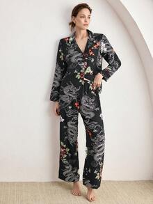 Ocili Comfortable Cotton Minimalist Striped Women Pajama Set - Multicolor - View 4