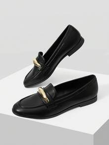 MOTF Zapatos planos versátiles y cómodos para mujer - Negro - Ver 8