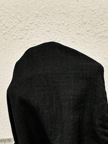 MaterniWear 孕婦純色不對稱領口上衣與長褲時尚兩件套 - 黑色 - 查看 7