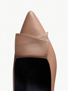 Alvarani Women's High-Heeled Shoes With Thin Heels And Pointed Toe, Versatile Professional Work Shoes, Ankle Height, Spring And Autumn New Style, Elegant, Women Pumps,Elegant,Kitten Heels - Khaki - View 6
