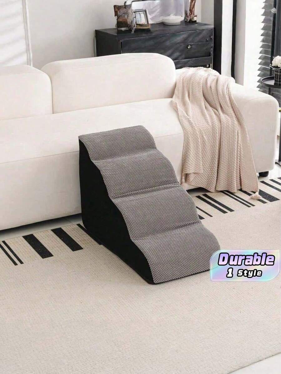 Pet Stairs, Dog Ladder Steps, Non-Slip Climb Stairs For Medium/Large/Small Dogs To Climb On Bed, Cat Bedside Climb Ladder - Grey - View 1