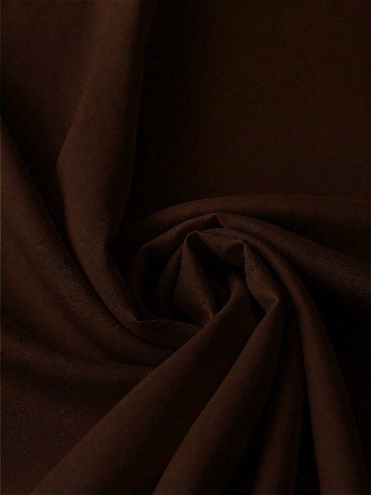 EMERY ROSE Plus Size Summer Casual Traditional Colorblock Trim Shirt Brunch Bussines Office Teacher Brown - Brown - View 3