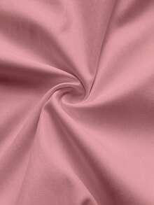 Maweii Plus Size French Hot Girl V-Neck Asymmetrical Ruffle Halter Neck Tie Shirt - Dusty Pink - View 7
