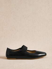 Rosivie Women's Fashionable Casual Commute Metallic Flats Valentine's Day - Black (oily skin) - View 2
