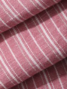 DAZY 2pcs/Set Women's Summer Pajama Set, Loose Short Sleeve T-Shirt With English Graphic Print & Striped Straight Leg Long Pants - Pink - View 9