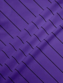 LOONEY TUNES X SHEIN Women's Casual Fashionable Street Cute Cartoon Letter & Stripe Print Short Sleeve T-Shirt, Summer - White - View 7
