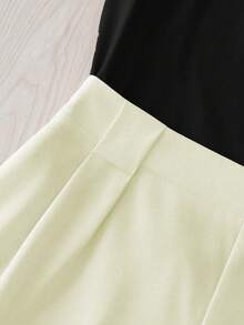 GlowEve CURVE Ensemble décontracté 2 pièces pour femmes grandes tailles avec débardeur camisole de couleur unie et short - Multicolore - Voir 4