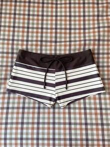 Elavelle Women's Spring/Summer Random Print High Waist Bow Bikini Bottoms - Multicolor - View 2