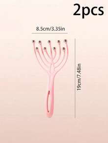 1pc 9-Claw Head Massager, Manual Scalp Massage Claw, Hair Brush, Suitable For Stress Relief, Pressure Reduction, Itching Relief, Self-Care Essential, Multi-Functional Manual Massage Tool, Home Decor, Gift For Women And Men - 9 Claw Head Massage Comb - View 25