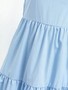 Genkimix Kids 女童大童 2 款細肩帶吊帶洋裝，細肩帶 + 方領/直領設計，收腰上身、荷葉邊寬鬆飄逸裙襬，層次感設計。適合日常穿著，簡約百搭風格。同款細肩帶吊帶洋裝配檸檬圖案，亮黃色搭配綠色，色彩鮮豔飽滿，細節設計精緻，非常適合旅遊、拍照、夏季出遊，吸睛亮眼。 - 彩色 - 查看 5
