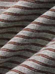 DAZY Women's Summer Casual Striped Patchwork 2 In 1 Camisole Tank Top - Coffee Brown - View 8