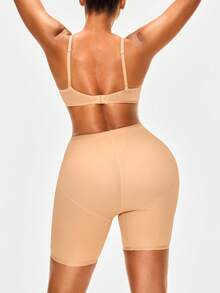 SHAPORA Shorts de moldeado de cintura alta sólidos - Albaricoque - Ver 6