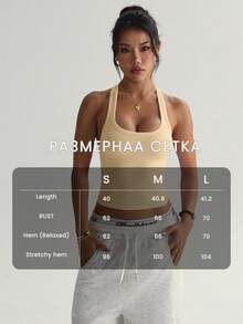 Dewbera Dewbera 女款無縫瑜伽運動內衣，無鋼圈健身上衣，交叉式運動背心，跑步內衣 - 燕麥拿鐵色 - 查看 6