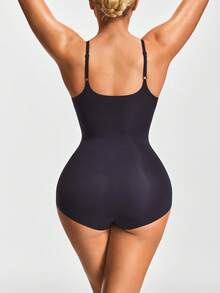 SHAPORA Shaping Brief Bodysuit Body Shaper Bust&Butt Lifter With Adjustable Strapes-Tummy Waist Control - Black - View 3