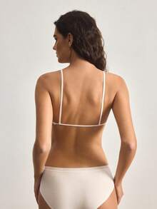 Ocili Mini Cup Seamless Backless U-Neck Bra, Comfortable Women's Underwear - Apricot - View 3