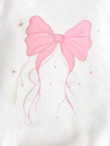 隨機發送1套春夏女裝，休閒時尚創意彩色花朵亮片蝴蝶結圖案印花夏季度假休閒風基礎短袖T恤與短褲套裝，舒適日常穿著，舒適夏季風格，適合春夏女孩氛圍穿搭套裝 - 彩色 - 查看 5