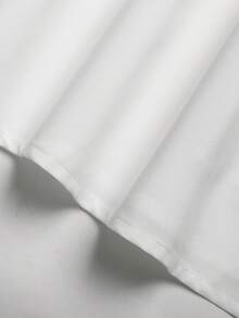 SHEIN 青少年女孩 梭織白色寬鬆休閒長裙 - 白色 - 查看 8