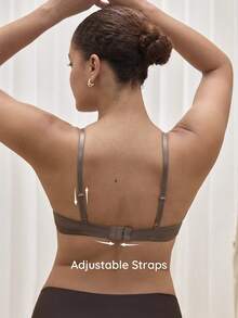 Bralution 3pcs Comfortable Women's Solid Color Underwire Bras - Multicolor - View 3