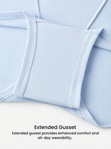 LUVLETTE Plus 3-Pack Women Plus Comfortable Cotton Logo High-Rise Boyshorts-Pastel Color - Multicolor - View 4