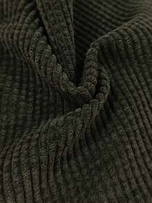 EMERY ROSE Casual Solid Color Cropped Jacket, Versatile For Commuting, Autumn Green Jacket Crop Jacket - Army Green - View 4