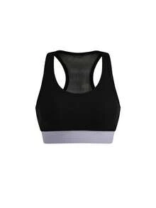 SHEIN Cheerettes 女款拼色上衣、純色圓領上衣與高腰長褲休閒日常運動套裝 - 彩色 - 查看 7