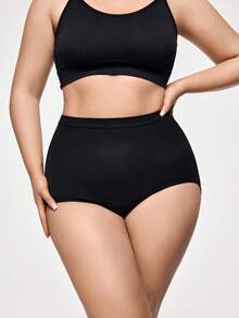 SHAPORA Pantis Modeladoras Sin Costuras De Talla Grande - Negro - Ver 3