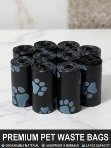 PETSIN 300個/20捲加厚狗便便袋，防漏寵物廢物袋，適合戶外遛狗使用（包含20/10/1容量的所有規格） - 查看 1