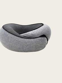 1 pieza Almohada de cuello para viaje 360 grados Almohada de cuello para viaje en avión Almohada de espuma con memoria para avión Suave portátil plegable para dormir en avión coche tren oficina hogar Apoyo para siesta - Multicolor - Ver 3