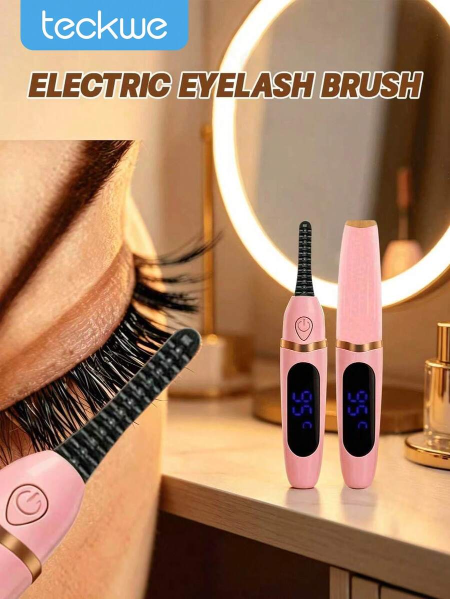 Teckwe New Eyelash Curler, 180mAh Electric Eyelash Curler WithLift Function, Eyebrow Trimmer, 2-In-1 Multifunctional Heated Eyelash Curling Tool (Usb Cable Is Not Included)