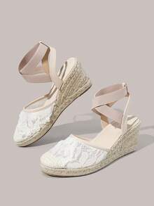 Styleloop Women's Wedge & Platform Shoes, Bohemian, Beach Vacation, Western Wind, Summer Wear, Travel Essentials - Apricot - View 4