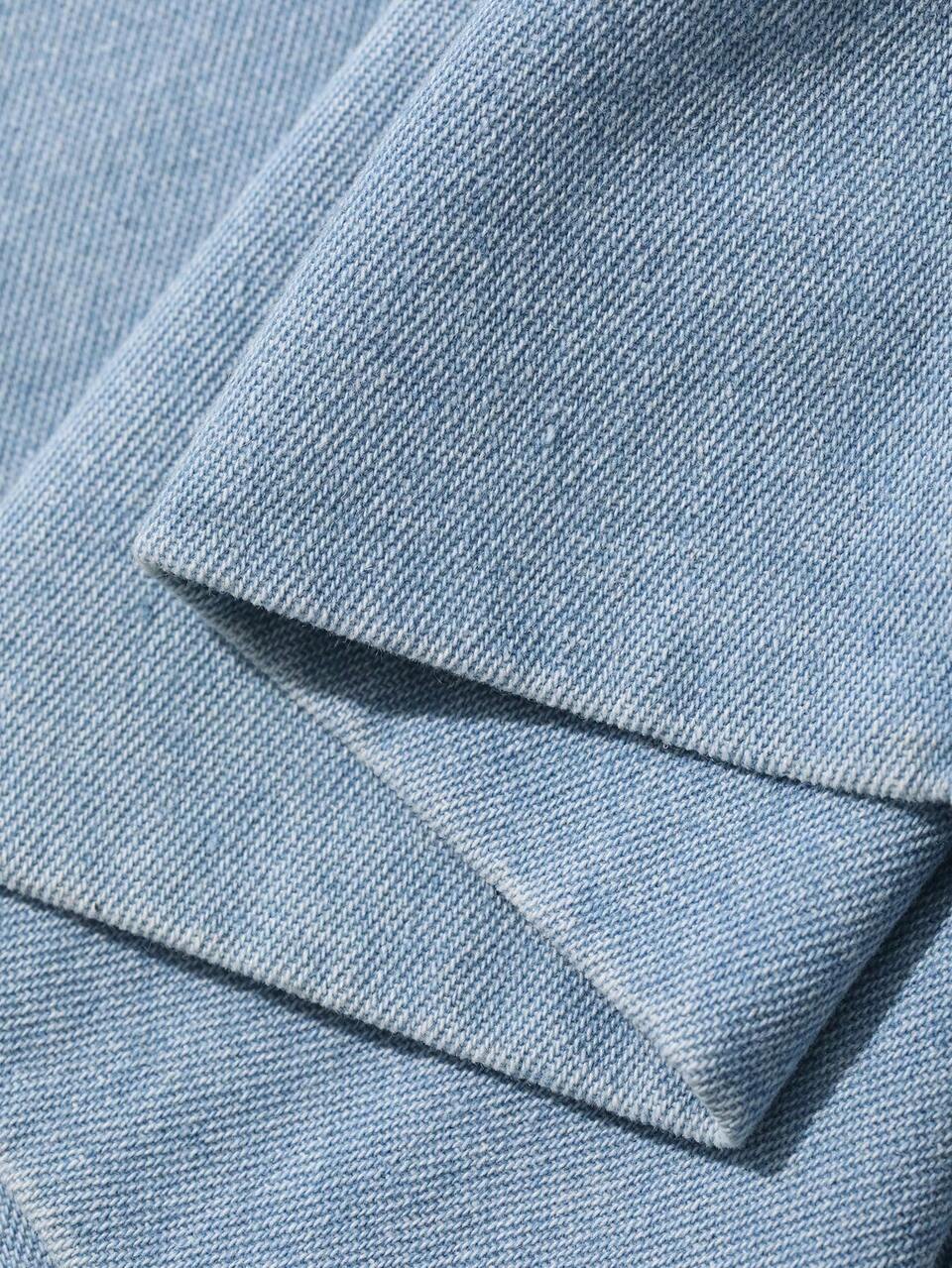 Women's Casual Button Denim Pinafore Dress For Spring & Summer Daily Wear