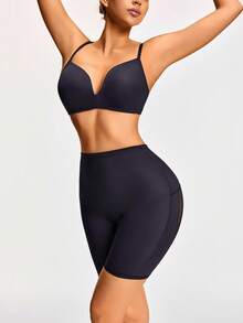 SHAPORA Định hình cơ thể định hình eo cao giữa đùi Shapewear quần lót định hình mông nâng bụng-Kiểm soát eo đùi - màu đen - Xem 4