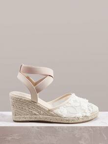 Styleloop Women's Wedge & Platform Shoes, Bohemian, Beach Vacation, Western Wind, Summer Wear, Travel Essentials - Apricot - View 1