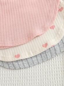 SHEIN Playful Pals Baby Girl Comfortable Round Neck Long Sleeve T-Shirt And Long Pants Set - Baby Pink - View 5