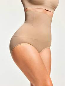SHAPORA High Waist Shapewear Panty - Apricot - View 4