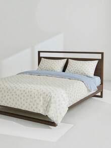 Veyra Day 3pcs Polyester Simple Retro Bow Print, Boys And Girls' Dormitory Bedding, Dormitory Dress-Up Flower Bedding Set, Zipper Closure, Suitable For All Seasons, Soft, Skin-Friendly And Breathable, Suitable For Dormitory Bed, Single Bed, Double Bed, King-Size Bed, Bedroom Bed Quilt Cover Set, Can Be Quickly Machine Washed (Including One Quilt Cover, Two Pillowcases, Excluding Inner Core) - Multicolor - View 7