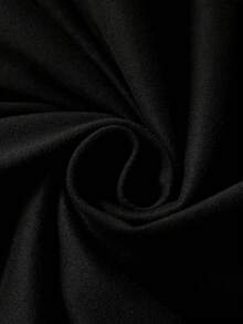 ROMWE MEN Men's Henley Neck Print Loose Fit T-Shirt - Black - View 6