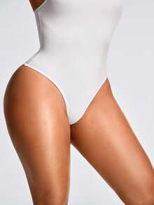 SHAPORA Quần lót định hình màu trắng Body Shaper nâng ngực và mông - Kiểm soát vòng eo - trắng - Xem 5