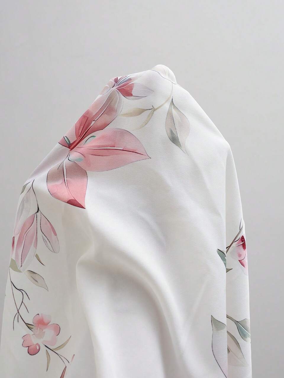 Plus Size Garden Print Notch V-Neck Roll Sleeve Casual Summer Blouse Vacation Outfits For Women Beach Going Out Top