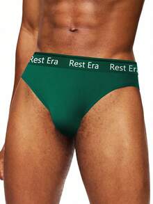 EasyFave Set de 6 calzoncillos tipo bóxer transpirables con estampado de letras para hombres - Multicolor - Ver 6