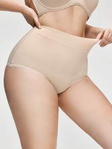 SHAPORA 2条装加大码女士简约舒适日常三角裤 - 彩色 - 查看 5