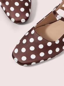 CUCCOO DOLLMOD Women's High Heel Pumps, Graduation Heel, Prom Heels For Summer Spring Shoes Spring Break Easter For Christmas Spring Shoes - Brown Dot - View 6